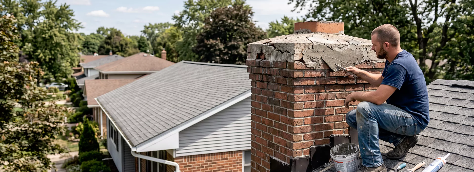 Chimney Crown Repair Bedford, TX
