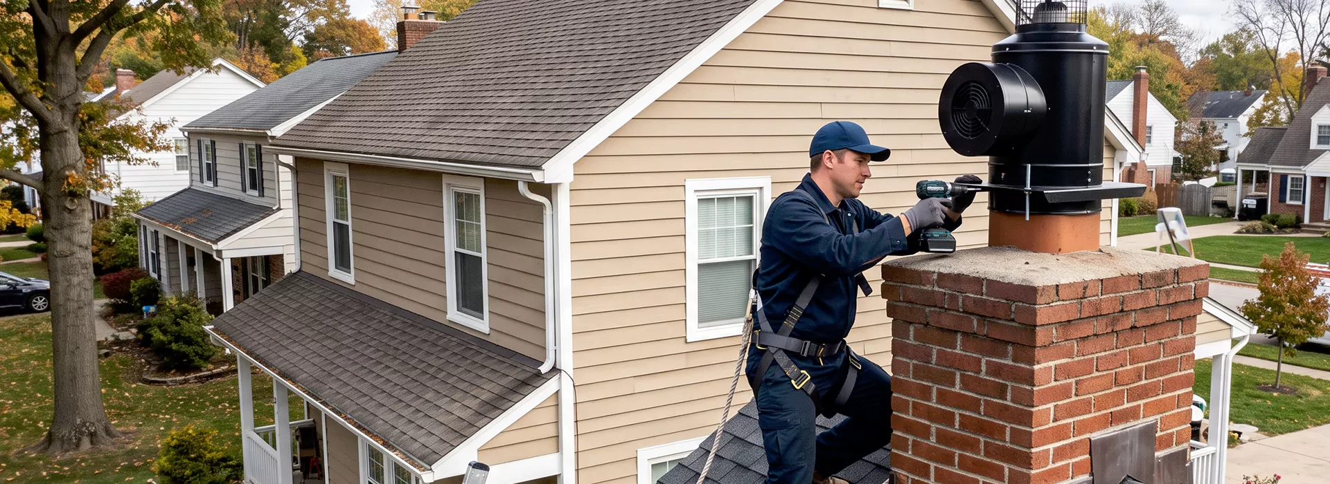 Chimney Fan Installation in Bedford, TX