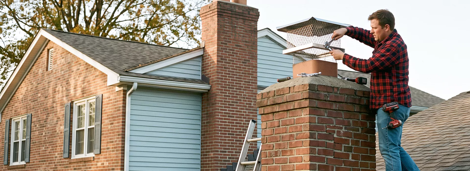Chimney Spark Arrestor Installation in Bedford