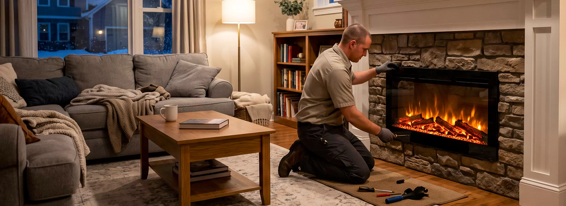 Electric Fireplace Installation Bedford in Bedford