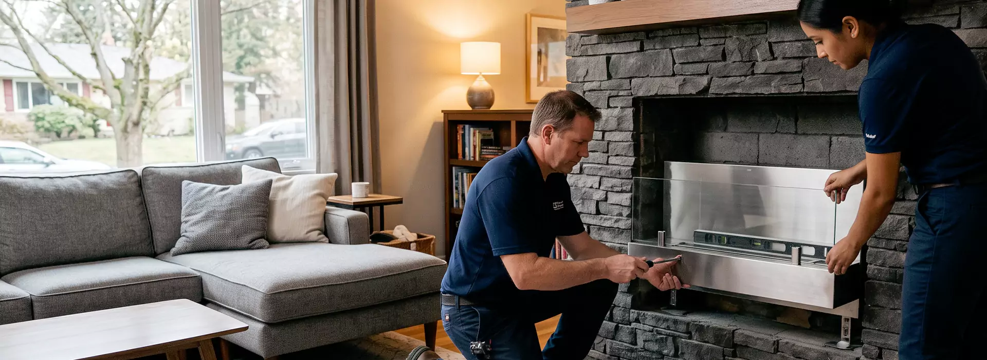 Ethanol Fireplace Installation in Bedford, TX