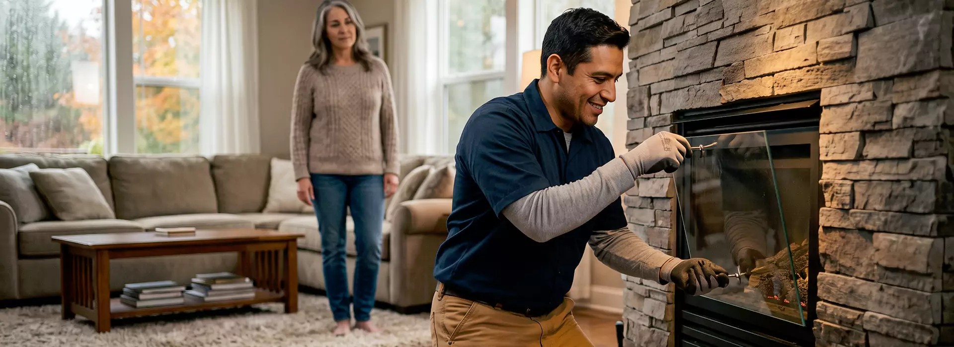 Fireplace Glass Replacement in Bedford, TX