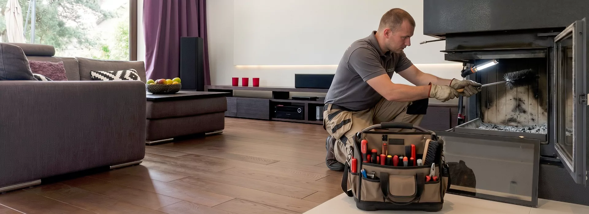 Fireplace Restoration in Bedford