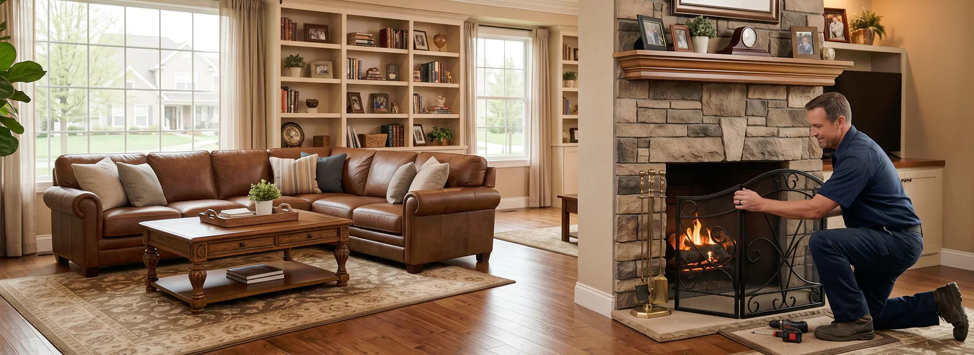 Fireplace Screen Installation Bedford, TX