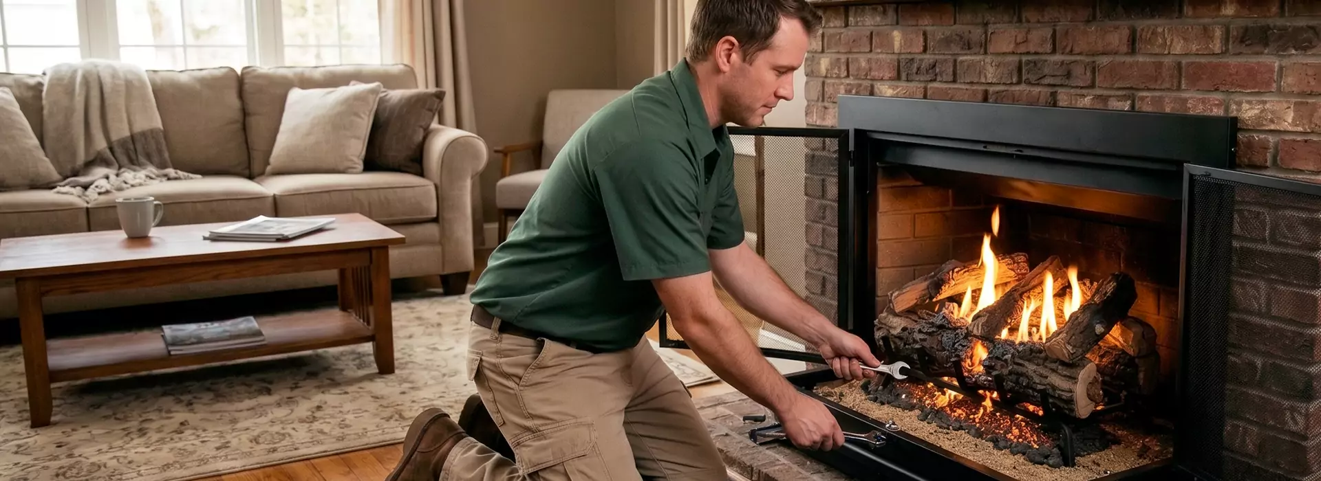 Gas Fireplace Logs in Bedford, TX