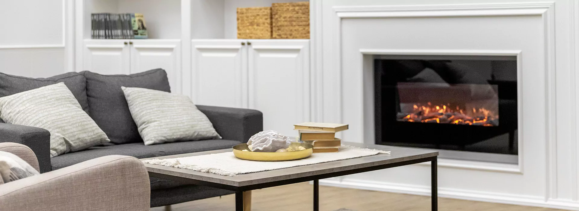 Modern Fireplace Design in Bedford, TX