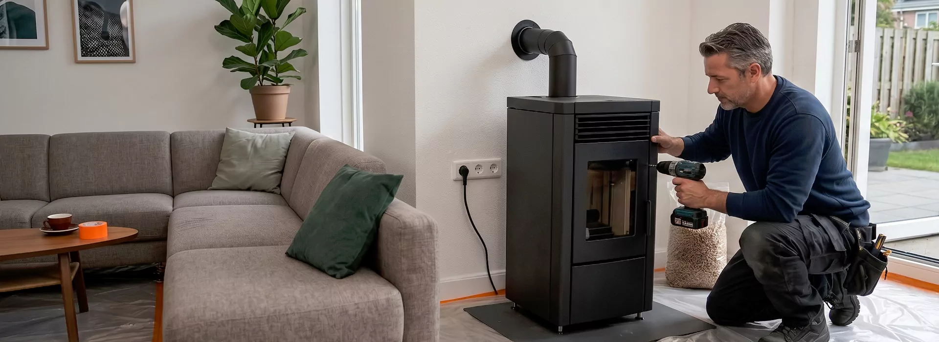 Pellet Stove Chimney Installation in Bedford, TX