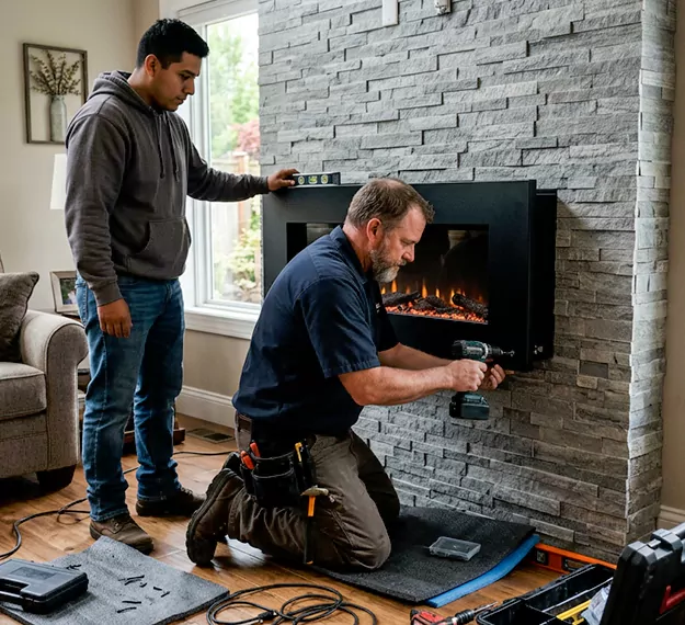 Certified Floating Fireplace Installation Company: Your Local Floating Mantel Installer in Bedford, TX
