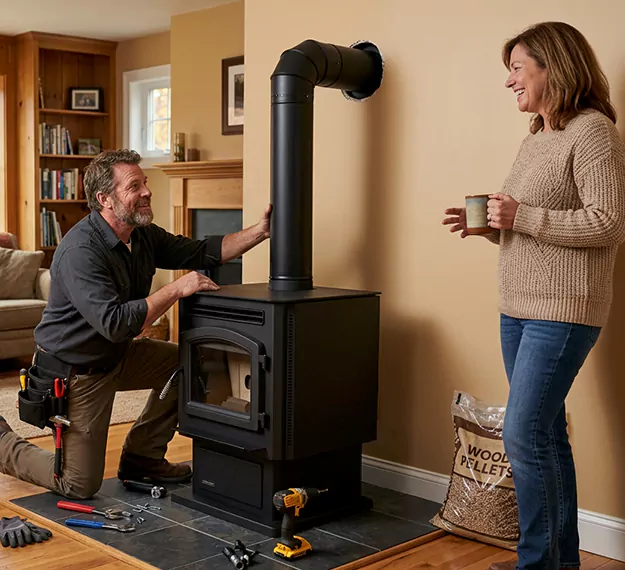 Certified Pellet Fireplace Installation Company: Your Local Pellet Stove Fitting Team in Bedford, TX
