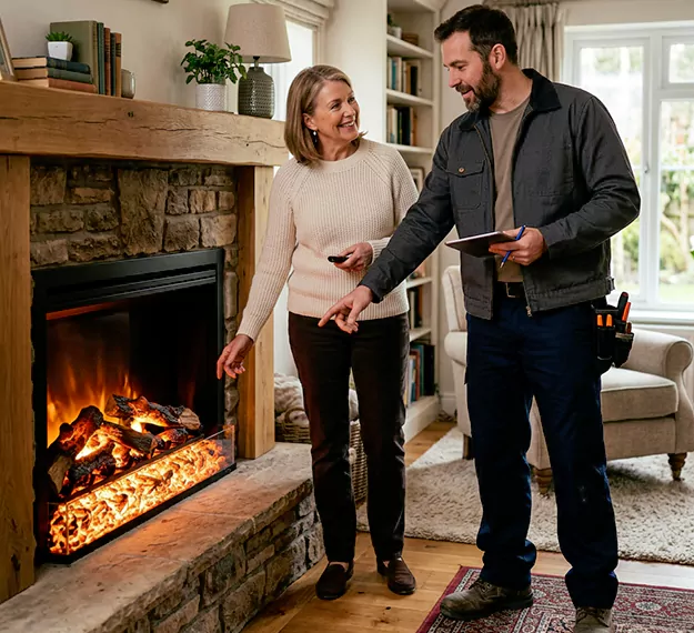 Why Bedford Homeowners Choose Our Electric Fireplace Embers Team?