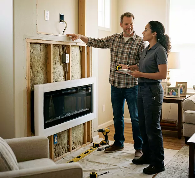 Why Bedford, TX Homeowners Choose Our Electric Fireplace Installation Team?