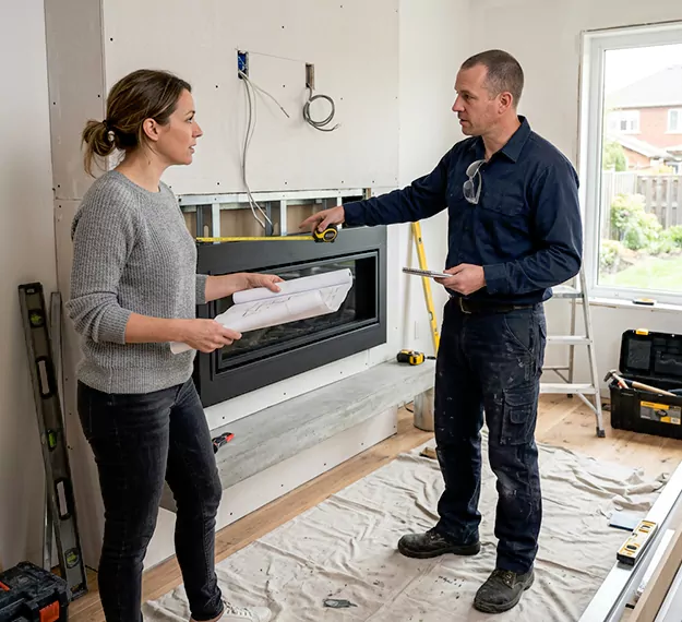 Why Bedford Homeowners Choose Our Floating Fireplace Installation Team?