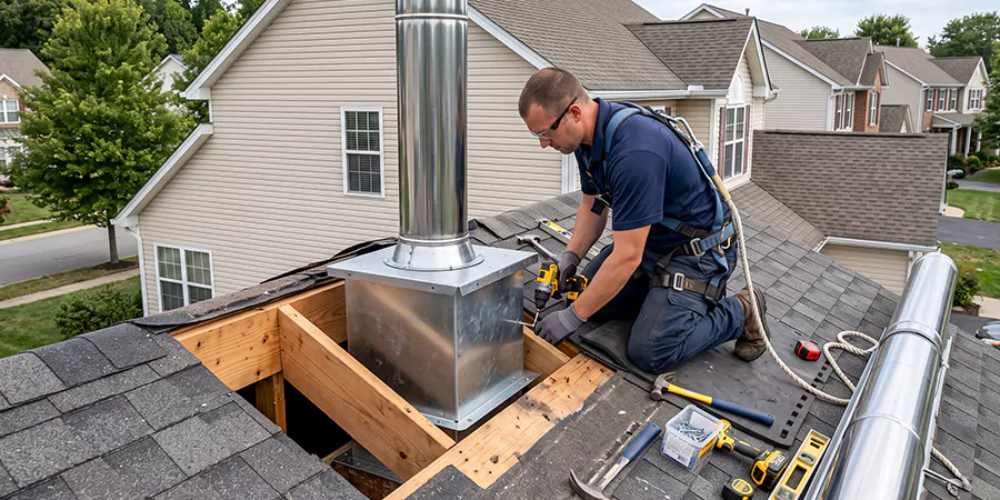 Chimney Support Box Installation Bedford