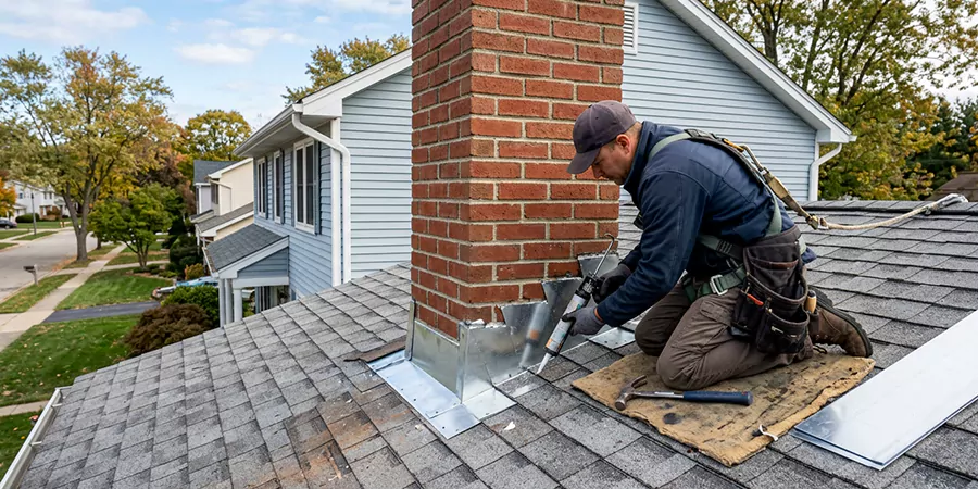 Roof and Chimney Flashing Leak Repair Bedford