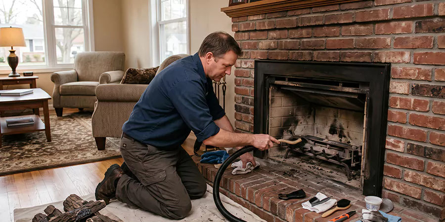Gas Fireplace Restoration Bedford