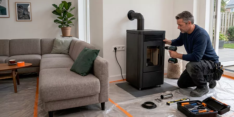 Fireplace Surround and Wall Installation Bedford