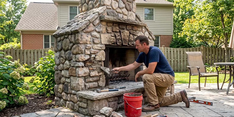 Outdoor Fireplace Repair Bedford