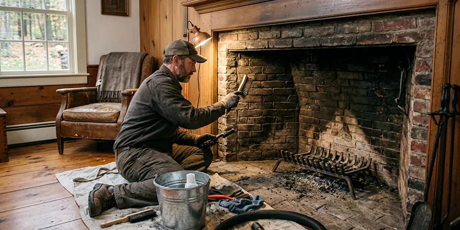 Inglenook and Coal Burning Fireplace Restoration Bedford
