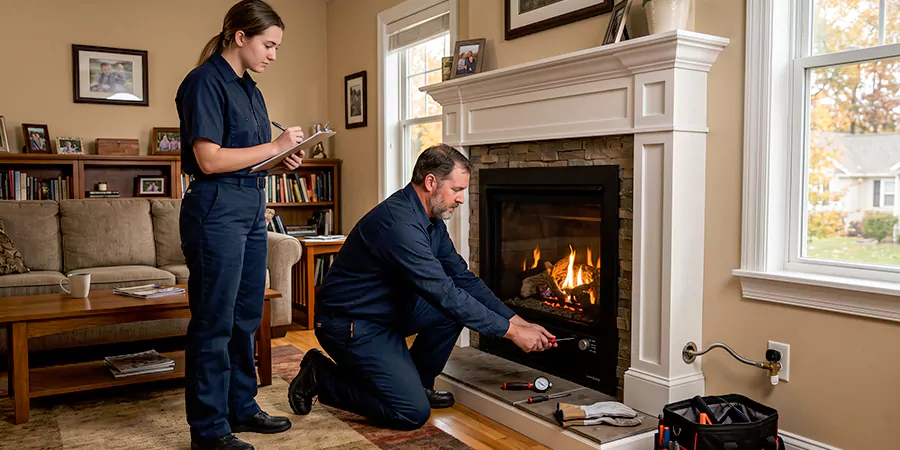 Fireplace Gas Line and Hookup Bedford