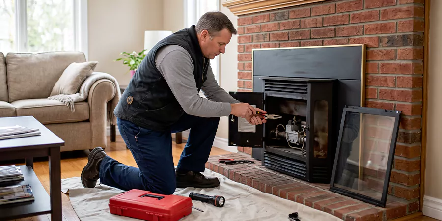 Natural Gas Fireplace Repair Bedford