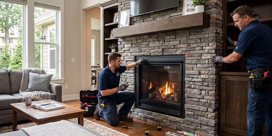 New Fireplace Doors and Replacement Bedford