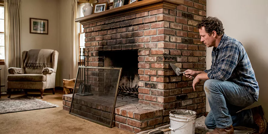 Old Fireplace Safety Repair Bedford
