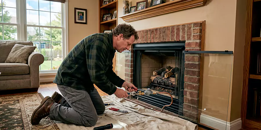 Propane Fireplace Regulator and Gas Line Repair Bedford
