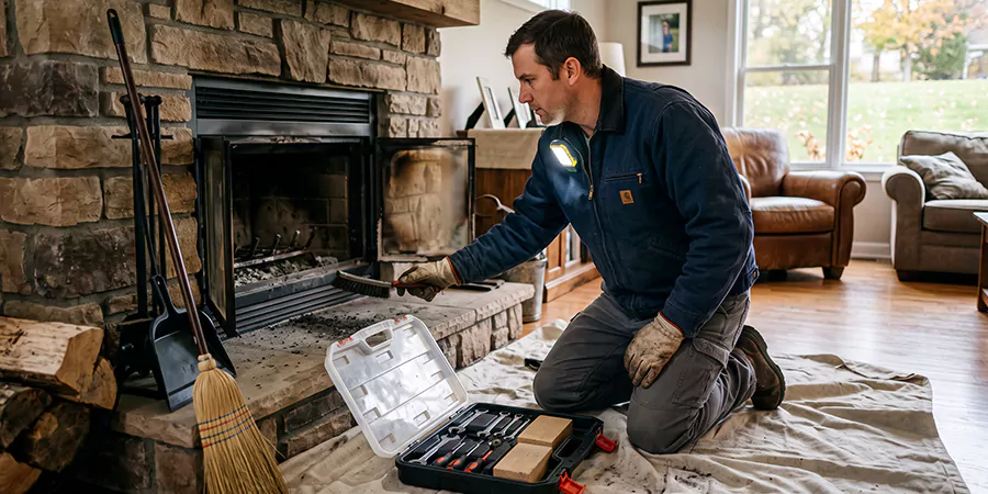 Wood Fireplace Repair in Bedford